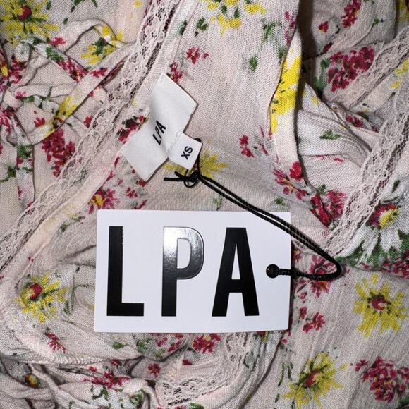 LPA Lazaro Pink Floral Sun Dress in Florenza Print Size XS - Picture 11 of 12